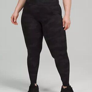 Lululemon Invigorate High-Rise Tight 28" Heritage 365 Camo Deep Coal Multi, Sz 6